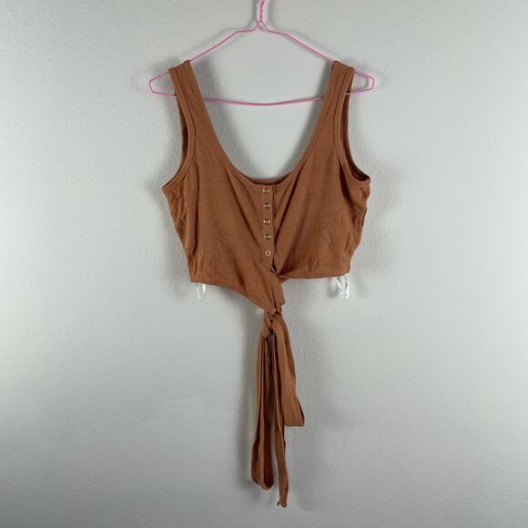 Privacy Please Orion snap button wrap tank top - Picture 2 of 6